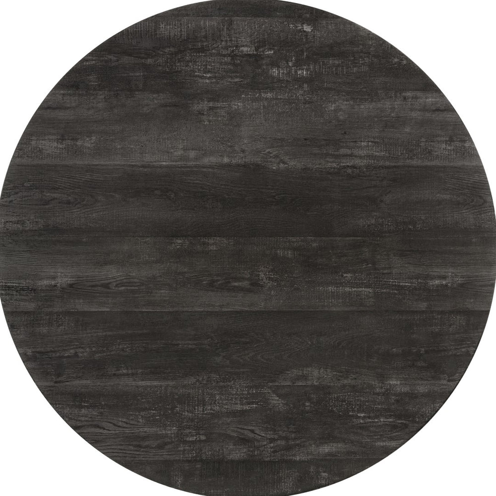 Monarch Specialties Dining Table, 48" Round, Small, Kitchen, Dining Room, Black Laminate, Black Metal, Contemporary, Modern Black Mdf,Laminate,Metal,Particle Board I 1153