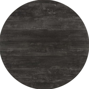 Monarch Specialties Dining Table, 48" Round, Small, Kitchen, Dining Room, Black Laminate, Black Metal, Contemporary, Modern Black Mdf,Laminate,Metal,Particle Board I 1153