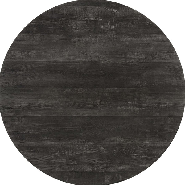 Monarch Specialties Dining Table, 48" Round, Small, Kitchen, Dining Room, Black Laminate, Black Metal, Contemporary, Modern Black Mdf,Laminate,Metal,Particle Board I 1153