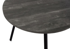 Monarch Specialties Dining Table, 48" Round, Small, Kitchen, Dining Room, Black Laminate, Black Metal, Contemporary, Modern Black Mdf,Laminate,Metal,Particle Board I 1153