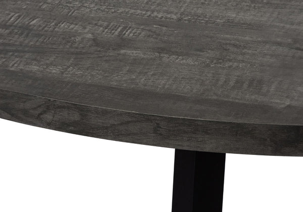 Monarch Specialties Dining Table, 48" Round, Small, Kitchen, Dining Room, Black Laminate, Black Metal, Contemporary, Modern Black Mdf,Laminate,Metal,Particle Board I 1153