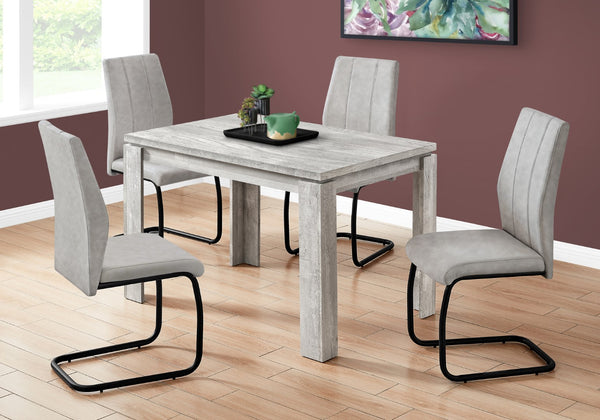 Monarch Specialties Dining Table, 48" Rectangular, Small, Kitchen, Dining Room, Grey Laminate, Contemporary, Modern Grey Particle Board,Hollow,Core,Laminate,Mdf I 1164