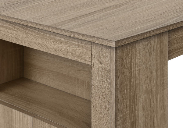 Monarch Specialties Dining Table, 48" Rectangular, Counter Height, Kitchen, Small, Storage, Brown Laminate, Contemporary, Modern Dark Taupe Mdf,Laminate I 1203