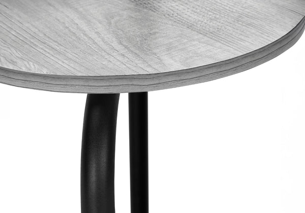 Monarch Specialties Dining Table Set, 3pcs Set, Small, 32" L, Kitchen, Grey Laminate, Black Metal, Contemporary, Modern Grey,Black, Black Particle Board,Metal I 1207