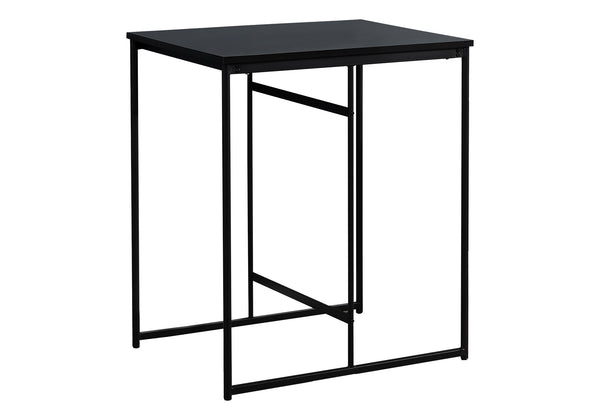 Monarch Specialties Dining Table, 32" Rectangular, Counter Height, Small, Laminate Top, Kitchen, Black Laminate, Black Metal, Contemporary, Modern Black Mdf,Laminate,Metal I 1240
