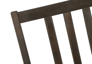 Monarch Specialties Dining Chair, Set Of 2, Side, Upholstered, Kitchen, Dining Room, Brown Leather Look, Brown Wood Legs, Transitional Brown,Espresso, Espresso Foam,Mdf,Leather,Look I 1304