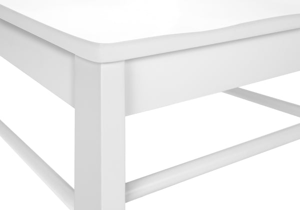 Monarch Specialties Dining Chair, Set Of 2, Side, Kitchen, Dining Room, White, Wood Legs, Transitional White Solid Wood I 1320