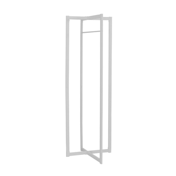 Monarch Specialties Coat Rack, Hall Tree, Free Standing, Hanging Bar, Entryway, 72"H, Bedroom, White Metal, Contemporary, Modern White Metal I 2151