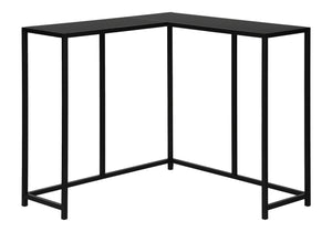 Monarch Specialties Accent Table, Console, Entryway, Narrow, Corner, Living Room, Bedroom, Black Laminate, Black Metal, Contemporary, Modern Black Particle Board,Metal I 2157