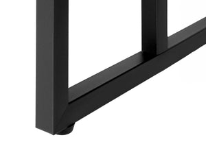 Monarch Specialties Accent Table, C-shaped, End, Side, Snack, Living Room, Bedroom, Brown Laminate, Black Metal, Contemporary, Modern Dark Taupe,Black, Black Particle Board,Metal I 2172