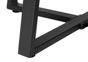 Monarch Specialties Accent Table, Side, Round, End, Nightstand, Lamp, Living Room, Bedroom, White Marble Look Laminate, Black Metal, Contemporary, Modern White,Black, Black Metal,Particle Board I 2178