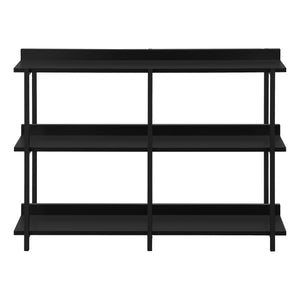 Monarch Specialties Accent Table, Console, Entryway, Narrow, Sofa, Living Room, Bedroom, Black Laminate, Black Metal, Contemporary, Modern Black Particle Board,Metal I 2219