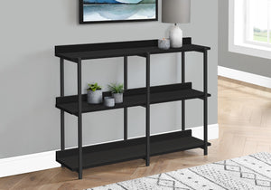 Monarch Specialties Accent Table, Console, Entryway, Narrow, Sofa, Living Room, Bedroom, Black Laminate, Black Metal, Contemporary, Modern Black Particle Board,Metal I 2219