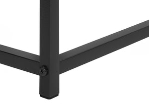 Monarch Specialties Accent Table, Console, Entryway, Narrow, Sofa, Living Room, Bedroom, Grey Laminate, Black Metal, Contemporary, Modern Grey,Black, Black Particle Board,Metal I 2251