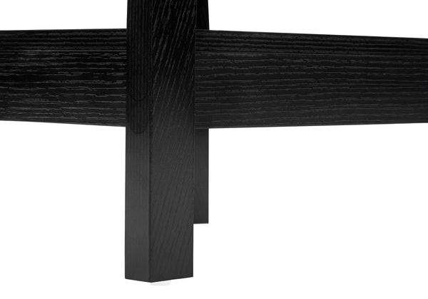 Monarch Specialties Accent Table, Side, End, Plant Stand, Square, Living Room, Bedroom, Black Laminate, Transitional Black Particle Board,Laminate I 2414