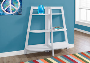 Monarch Specialties Bookshelf, Bookcase, Etagere, 3 Tier, 48"H, Office, Bedroom, White Laminate, Contemporary, Modern White Particle Board,Laminate,Mdf I 2427