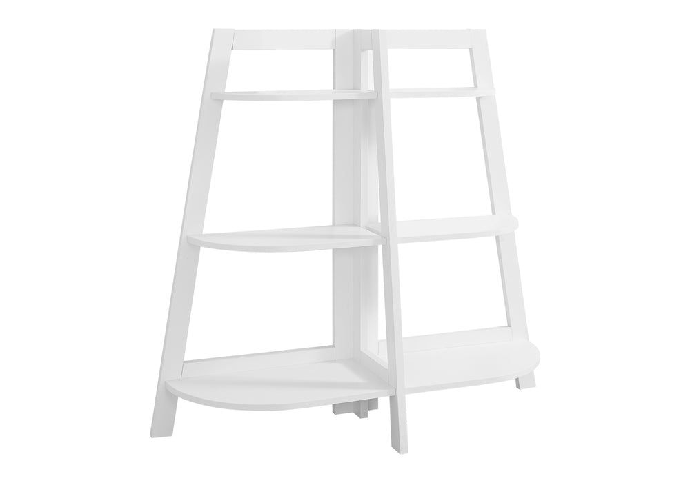 Monarch Specialties Bookshelf, Bookcase, Etagere, 3 Tier, 48"H, Office, Bedroom, White Laminate, Contemporary, Modern White Particle Board,Laminate,Mdf I 2427