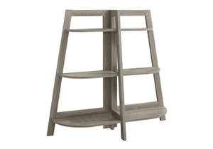 Monarch Specialties Bookshelf, Bookcase, Etagere, 3 Tier, 48"H, Office, Bedroom, Brown Laminate, Contemporary, Modern Dark Taupe Particle Board,Laminate,Mdf I 2428