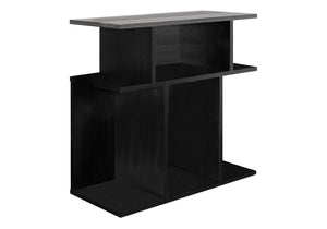 Monarch Specialties Accent Table, Side, End, Nightstand, Lamp, Living Room, Bedroom, Black And Grey Laminate, Contemporary, Modern Black,Grey, Grey Particle Board,Laminate I 2477