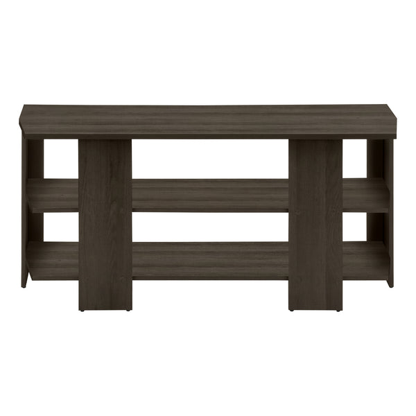 Monarch Specialties Tv Stand, 42 Inch, Console, Media Entertainment Center, Storage Shelves, Living Room, Bedroom, Brown Laminate, Contemporary, Modern Oak Particle Board,Laminate I 2514