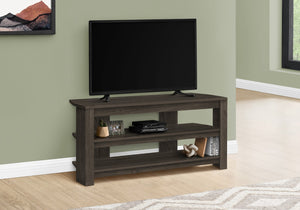 Monarch Specialties Tv Stand, 42 Inch, Console, Media Entertainment Center, Storage Shelves, Living Room, Bedroom, Brown Laminate, Contemporary, Modern Oak Particle Board,Laminate I 2514