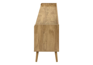 Monarch Specialties Tv Stand, 72 Inch, Console, Media Entertainment Center, Storage Cabinet, Living Room, Bedroom, Walnut Laminate, Wood Legs, Transitional Walnut Particle Board,Mdf,Rattan,Solid Wood I 2723