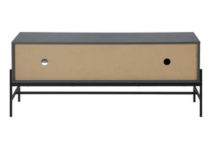 Monarch Specialties Tv Stand, 60 Inch, Console, Media Entertainment Center, Storage Cabinet, Living Room, Bedroom, Grey Laminate, Black Metal, Contemporary, Modern Grey,Black, Black Particle Board,Mdf,Metal I 2739