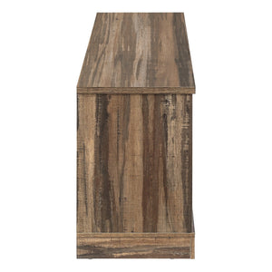 Monarch Specialties Tv Stand, 60 Inch, Console, Media Entertainment Center, Storage Cabinet, Living Room, Bedroom, Brown Laminate, Transitional Brown Particle Board,Metal I 2748