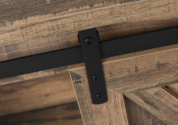 Monarch Specialties Tv Stand, 60 Inch, Console, Media Entertainment Center, Storage Cabinet, Living Room, Bedroom, Brown Laminate, Transitional Brown Particle Board,Metal I 2748