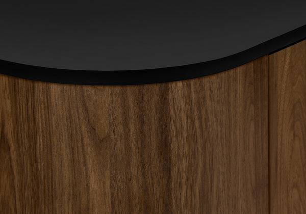 Monarch Specialties Tv Stand, 72 Inch, Console, Bedroom, Living Room, Media Entertainment Center, Storage Cabinet, Walnut Laminate, Black Laminate, Contemporary Black,Brown, Brown Particle Board,Solid Wood I 2798