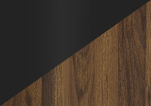 Monarch Specialties Tv Stand, 72 Inch, Console, Bedroom, Living Room, Media Entertainment Center, Storage Cabinet, Walnut Laminate, Black Laminate, Contemporary Black,Brown, Brown Particle Board,Solid Wood I 2798