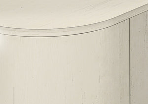 Monarch Specialties Tv Stand, 72 Inch, Console, Bedroom, Living Room, Media Entertainment Center, Storage Cabinet, Antique White Laminate, Contemporary, Mid Century White Particle Board,Solid Wood I 2799