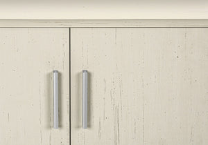 Monarch Specialties Tv Stand, 72 Inch, Console, Bedroom, Living Room, Media Entertainment Center, Storage Cabinet, Antique White Laminate, Contemporary, Mid Century White Particle Board,Solid Wood I 2799