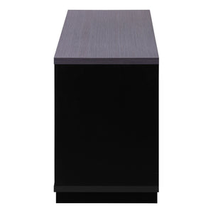 Monarch Specialties Tv Stand, 48 Inch, Console, Media Entertainment Center, Storage Cabinet, Drawers, Living Room, Bedroom, Black And Grey Laminate, Contemporary, Modern Black,Grey, Grey Particle Board,Hollow,Core,Laminate,Mdf I 2801