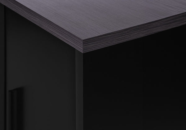 Monarch Specialties Tv Stand, 48 Inch, Console, Media Entertainment Center, Storage Cabinet, Drawers, Living Room, Bedroom, Black And Grey Laminate, Contemporary, Modern Black,Grey, Grey Particle Board,Hollow,Core,Laminate,Mdf I 2801