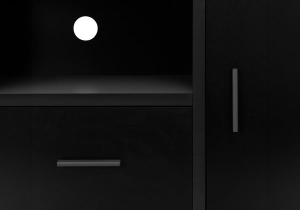 Monarch Specialties Tv Stand, 48 Inch, Console, Media Entertainment Center, Storage Cabinet, Drawers, Living Room, Bedroom, Black And Grey Laminate, Contemporary, Modern Black,Grey, Grey Particle Board,Hollow,Core,Laminate,Mdf I 2801