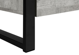 Monarch Specialties Tv Stand, 60 Inch, Console, Media Entertainment Center, Storage Drawers, Living Room, Bedroom, Grey Laminate, Black Metal, Contemporary, Modern Grey,Black, Black Particle Board,Hollow,Core,Laminate,Mdf,Metal I 2821