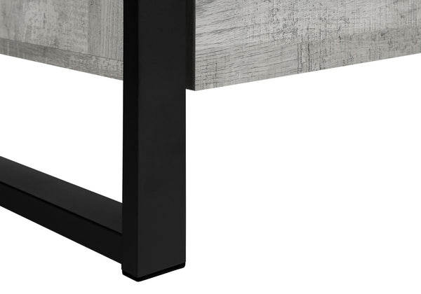 Monarch Specialties Tv Stand, 60 Inch, Console, Media Entertainment Center, Storage Drawers, Living Room, Bedroom, Grey Laminate, Black Metal, Contemporary, Modern Grey,Black, Black Particle Board,Hollow,Core,Laminate,Mdf,Metal I 2821