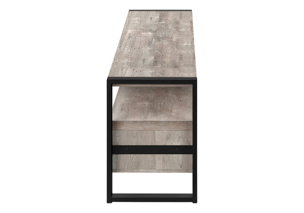 Monarch Specialties Tv Stand, 60 Inch, Console, Media Entertainment Center, Storage Drawers, Living Room, Bedroom, Beige Laminate, Black Metal, Contemporary, Modern Taupe,Black, Black Particle Board,Hollow,Core,Laminate,Mdf,Metal I 2822