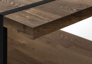 Monarch Specialties Coffee Table, Accent, Cocktail, Rectangular, Living Room, 48"L, Brown Laminate, Black Metal, Contemporary, Modern Brown,Black, Black Mdf,Hollow,Core,Laminate,Metal,Particle Board I 2850