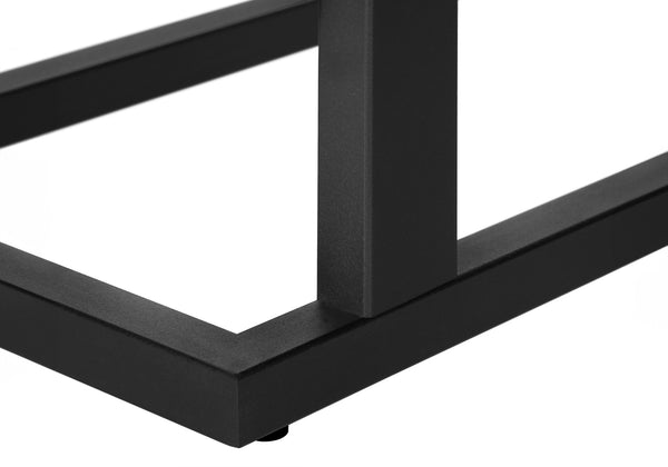 Monarch Specialties Accent Table, C-shaped, End, Side, Snack, Living Room, Bedroom, Brown Laminate, Black Metal, Contemporary, Modern Brown,Black, Black Mdf,Hollow,Core,Laminate,Metal,Particle Board I 2853