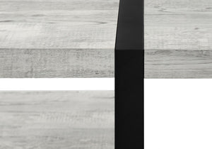 Monarch Specialties Coffee Table, Accent, Cocktail, Rectangular, Living Room, 48"L, Grey Laminate, Black Metal, Contemporary, Modern Grey,Black, Black Mdf,Hollow,Core,Laminate,Metal,Particle Board I 2855