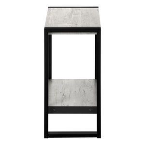 Monarch Specialties Accent Table, Side, End, Nightstand, Lamp, Living Room, Bedroom, Grey Laminate, Black Metal, Industrial Grey,Black, Black Mdf,Hollow,Core,Laminate,Metal,Particle Board I 2857