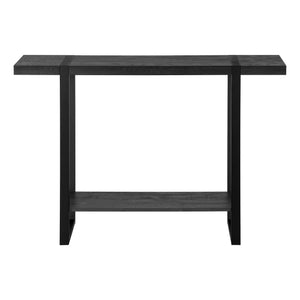Monarch Specialties Accent Table, Console, Entryway, Narrow, Sofa, Living Room, Bedroom, Black Laminate, Black Metal, Contemporary, Modern Black Mdf,Hollow,Core,Laminate,Metal,Particle Board I 2861