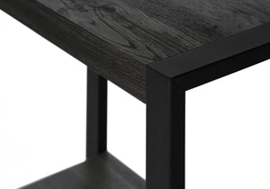 Monarch Specialties Accent Table, Side, End, Nightstand, Lamp, Living Room, Bedroom, Black Laminate, Black Metal, Industrial Black Mdf,Hollow,Core,Laminate,Metal,Particle Board I 2862