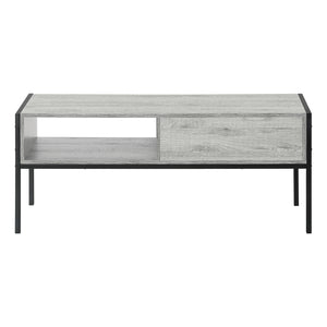 Monarch Specialties Tv Stand, 48 Inch, Console, Media Entertainment Center, Storage Drawer, Living Room, Bedroom, Grey Laminate, Black Metal, Contemporary, Modern Grey Particle Board,Metal I 2875