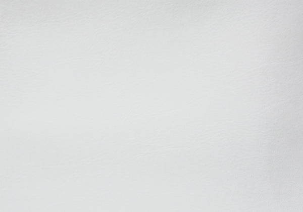 Monarch Specialties Accent Table, C-shaped, End, Side, Snack, Magazine Storage, Living Room, Bedroom, White Leather Look, White Metal, Contemporary, Modern White Metal,Glass,Tempered Glass,Leather,Look I 3067