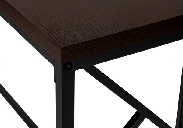 Monarch Specialties Accent Table, Console, Entryway, Narrow, Sofa, Living Room, Bedroom, Brown Laminate, Black Metal, Contemporary, Modern Espresso,Black, Black Metal,Particle Board I 3534