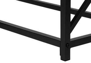 Monarch Specialties Accent Table, Console, Entryway, Narrow, Sofa, Living Room, Bedroom, Brown Laminate, Black Metal, Contemporary, Modern Espresso,Black, Black Metal,Particle Board I 3534