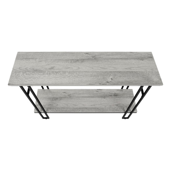 Monarch Specialties Accent Table, Console, Entryway, Narrow, Sofa, Living Room, Bedroom, Grey Laminate, Black Metal, Contemporary, Modern Grey,Black, Black Metal,Particle Board I 3576